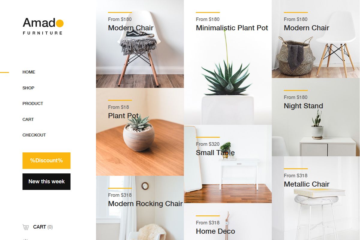 Amado Furniture Ecommerce Template