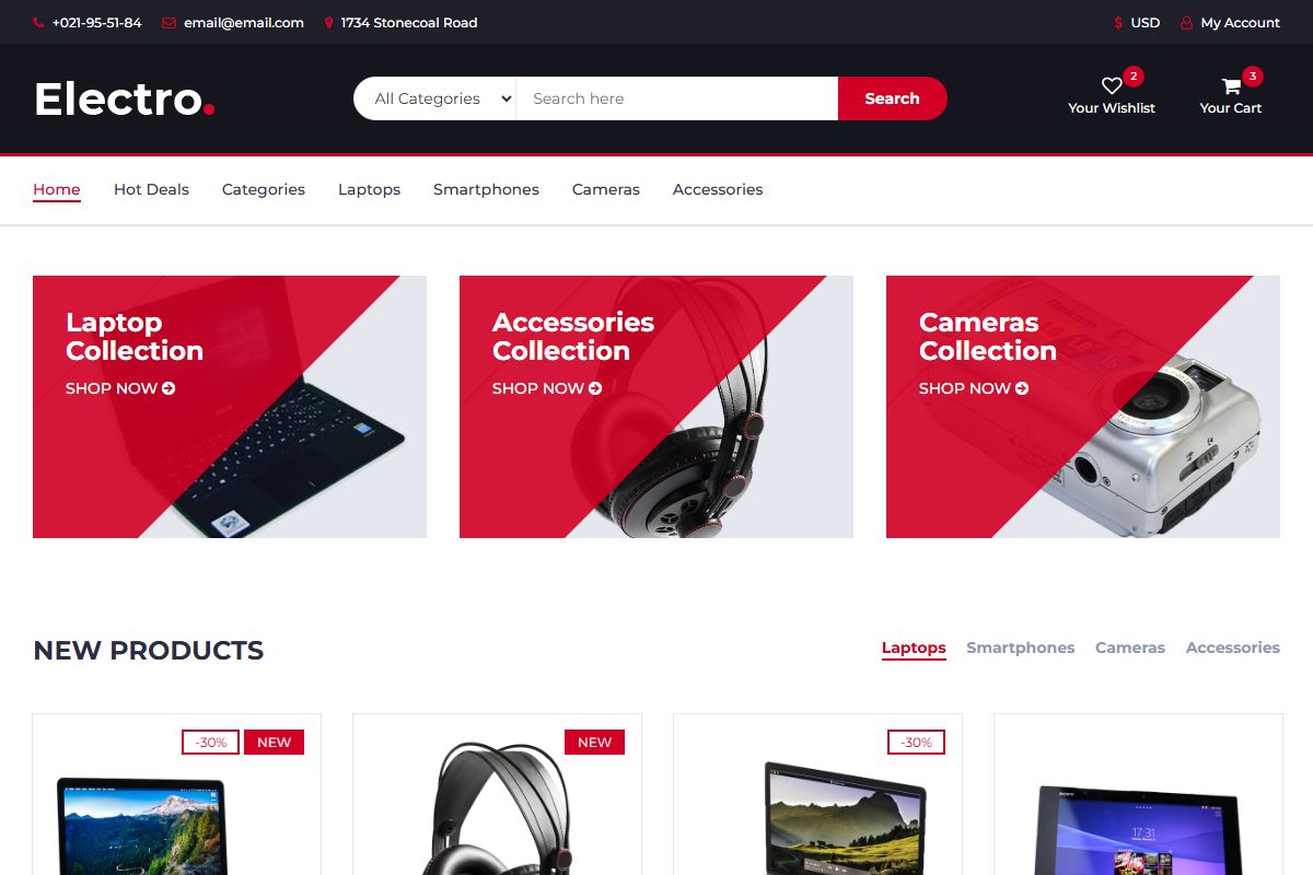 Electro Html Ecommerce Template 786