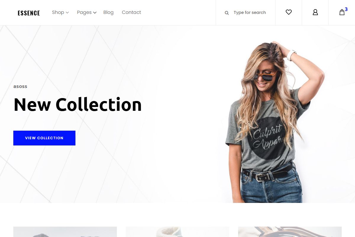 Essence Fashion Ecommerce Template 892
