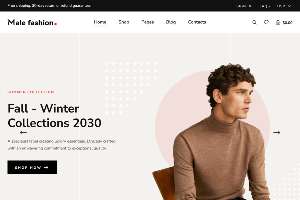 Malefashion Template 102
