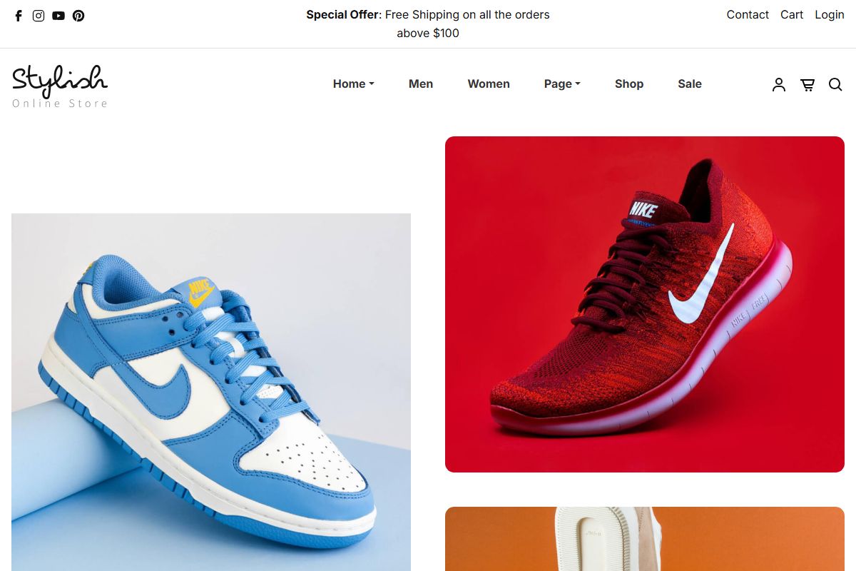 Stylish Shoes Online Store 160