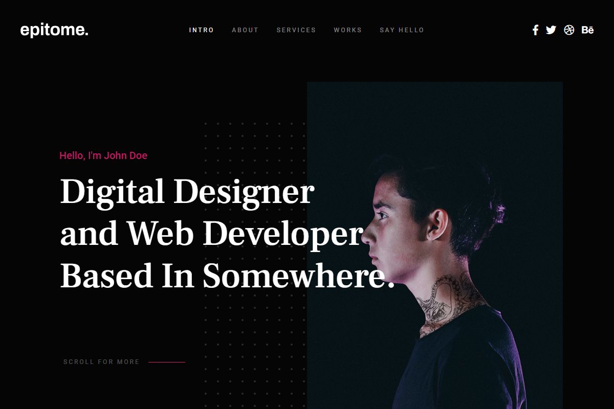 Digital Designer And Web Developer Based In Somewhere