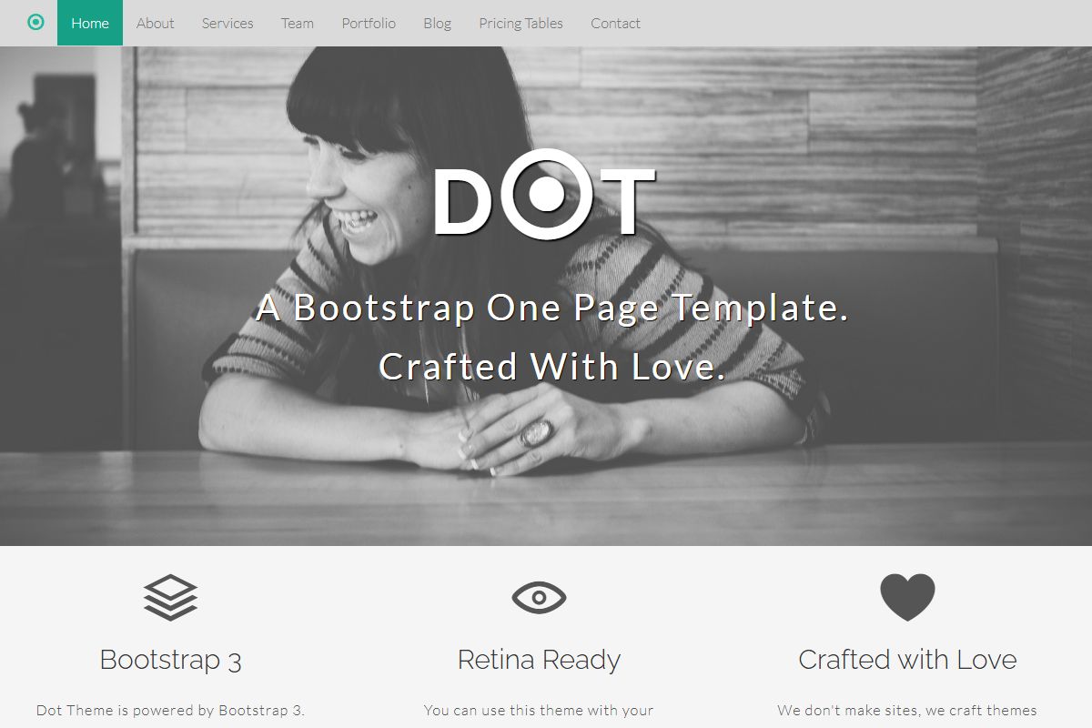 Dot Bootstrap Agency Template 575