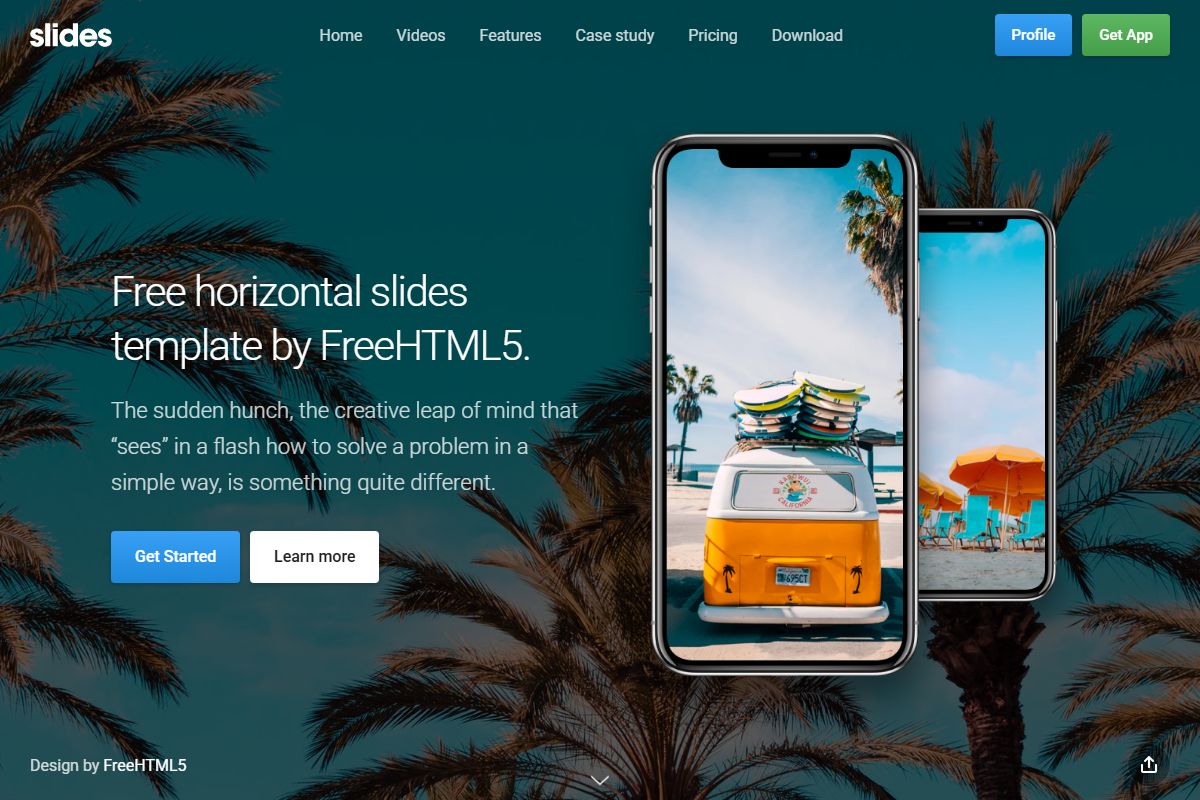 Free Horizontal Slides Template