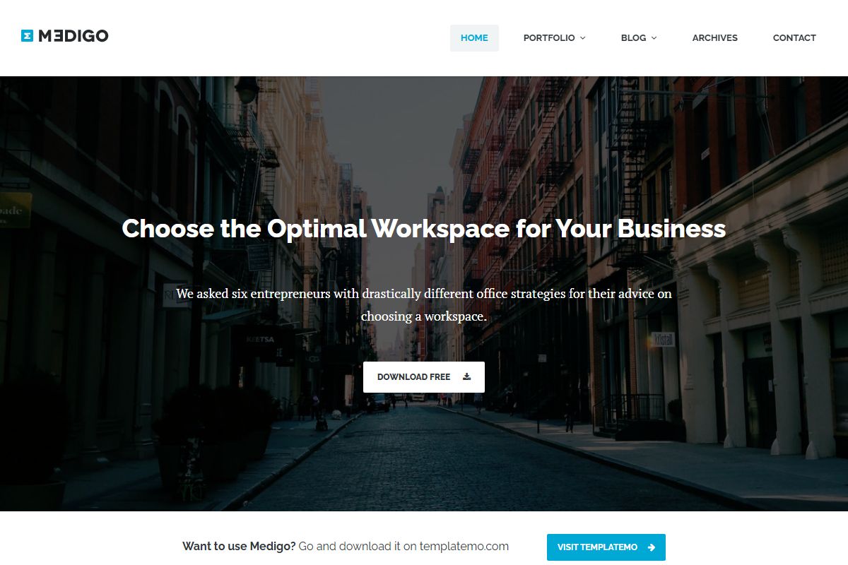 Medigo Blue Free Responsive 582