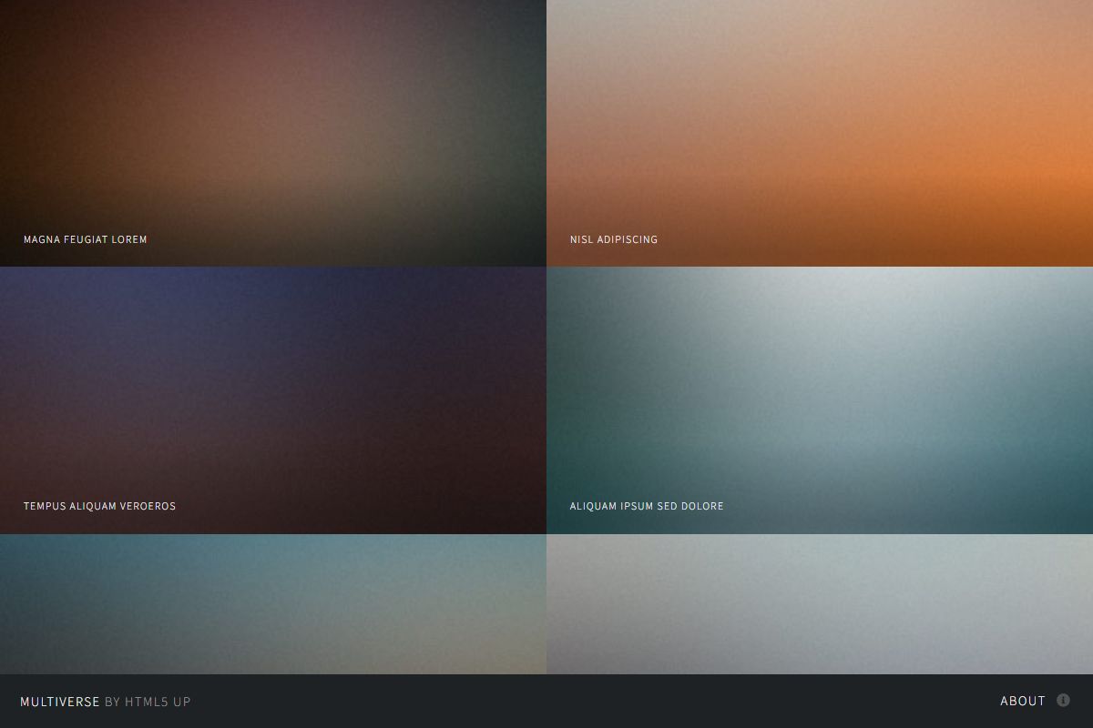 Multiverse By Html5 Up