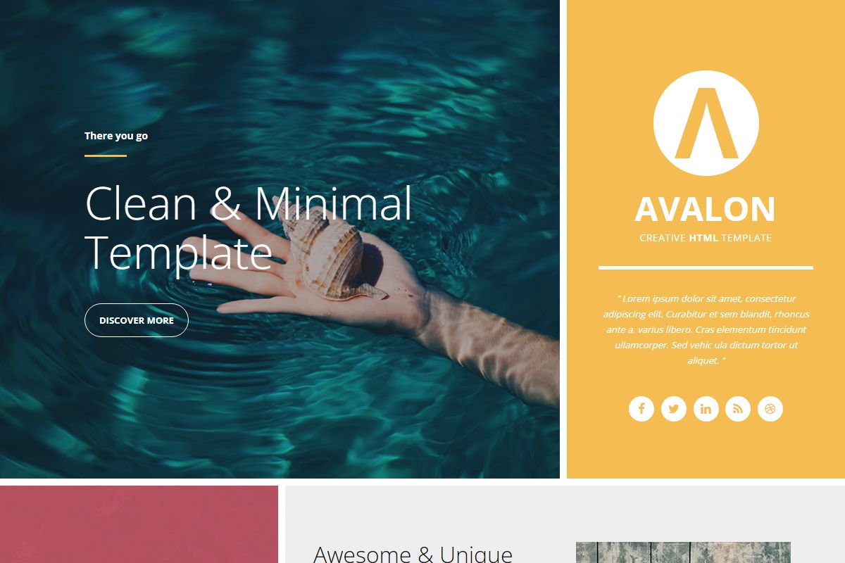 Clean Amp Minimal Template 961