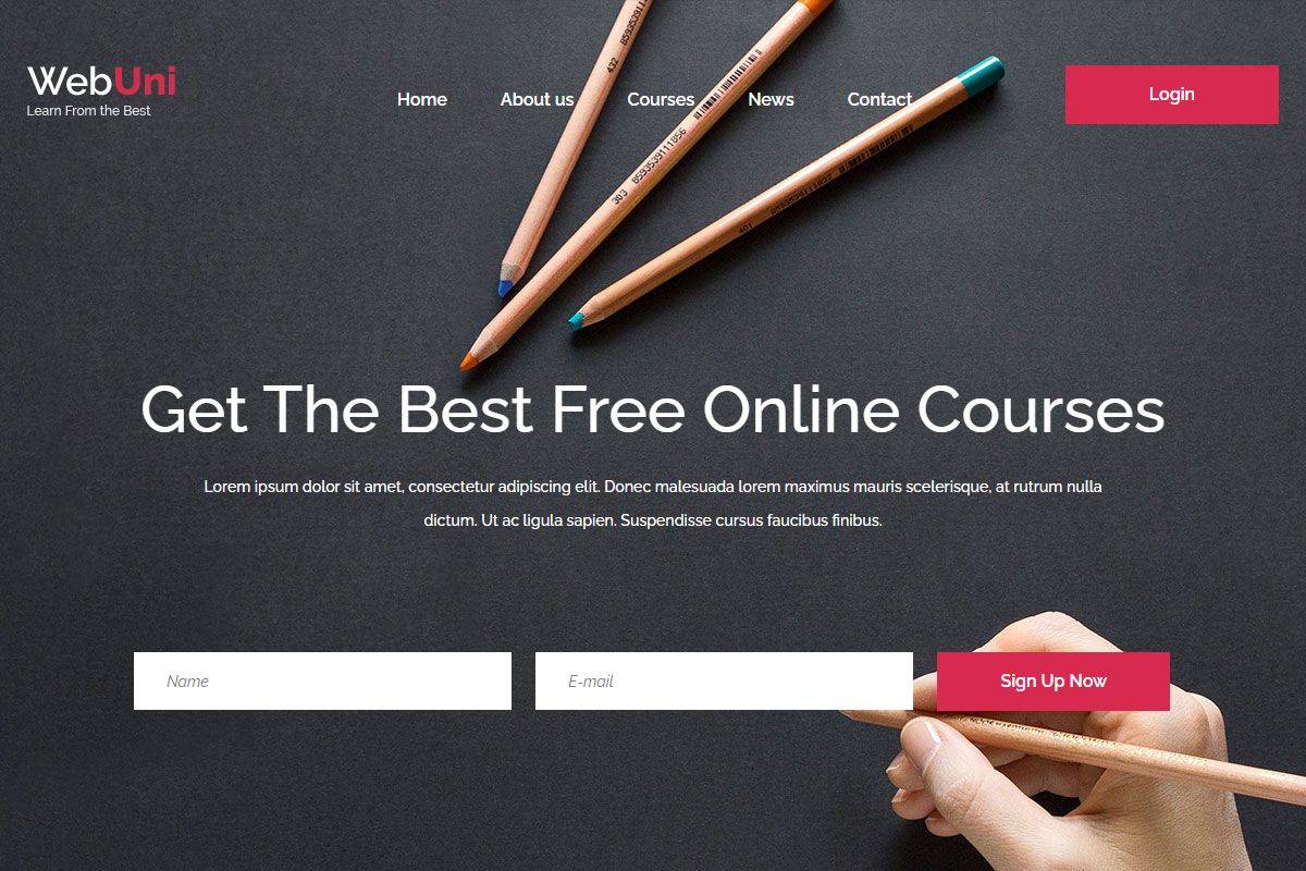 Webuni Education Template 306